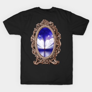 Wonderful butterflies flying over the sea T-Shirt